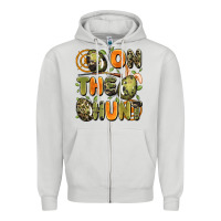 Dove Grey on the hunt easter Zipper Hoodie - Artiststas