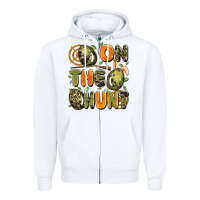 White on the hunt easter Zipper Hoodie - Artiststas