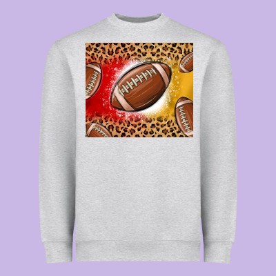 Team Color Red And Gold Football Heavyweight Sweatshirt Designed By Maliassmallbusiness