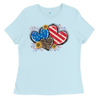 American Flag Heart Ladies Tee | Teevron
