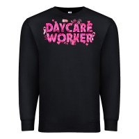 Black Breast Cancer Daycare Worker Premium Sweatshirt - texasbilliewilder