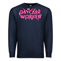 Navy Breast Cancer Daycare Worker Premium Sweatshirt - texasbilliewilder