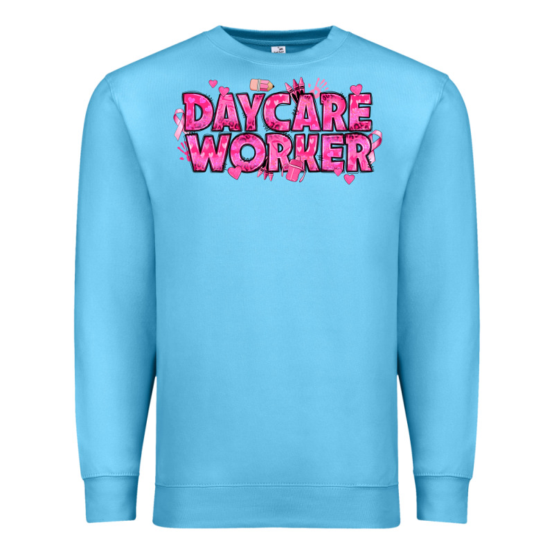 Breast Cancer Daycare Worker Premium Sweatshirt by texasbilliewilder | Teevron