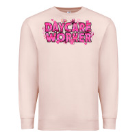 Pale Pink Breast Cancer Daycare Worker Premium Sweatshirt - texasbilliewilder