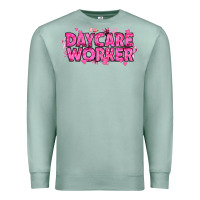 Seafoam Breast Cancer Daycare Worker Premium Sweatshirt - texasbilliewilder