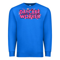 True Royal Breast Cancer Daycare Worker Premium Sweatshirt - texasbilliewilder