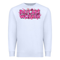 White Breast Cancer Daycare Worker Premium Sweatshirt - texasbilliewilder