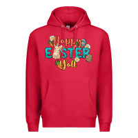 Cardinal Happy Easter y'all Easter Day Premium Hoodie - HowdyJamesFarm