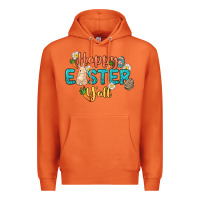 Carrot Happy Easter y'all Easter Day Premium Hoodie - HowdyJamesFarm