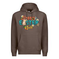 Coffee Happy Easter y'all Easter Day Premium Hoodie - HowdyJamesFarm