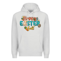 Dove Grey Happy Easter y'all Easter Day Premium Hoodie - HowdyJamesFarm