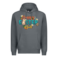 Rock Happy Easter y'all Easter Day Premium Hoodie - HowdyJamesFarm