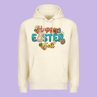Happy Easter Y'all Easter Day Premium Hoodie Designed By Howdyjamesfarm