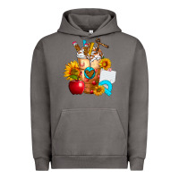 Pigment Tornado teacher cold drink frappe with sunflowers Urban Hoodie - FaDigitalArtStudio