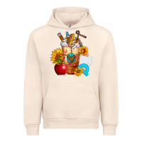Sandshell teacher cold drink frappe with sunflowers Urban Hoodie - FaDigitalArtStudio