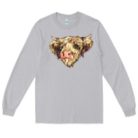 Moon Dust scottish cow Long Sleeve Tee - NancyCooperArtShop