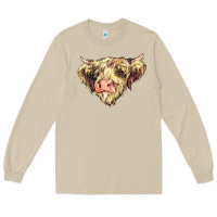 Mushroom scottish cow Long Sleeve Tee - NancyCooperArtShop