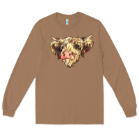 Toasted Coconut scottish cow Long Sleeve Tee - NancyCooperArtShop