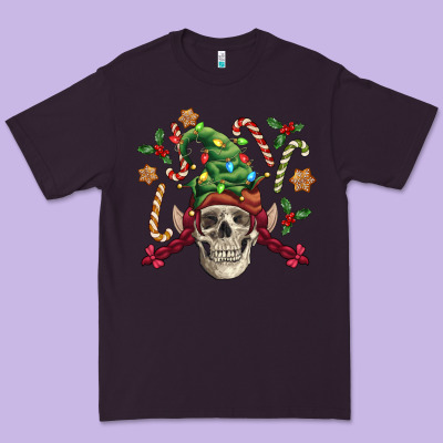 Elf Skull Premium Tee Designed By Fadigitalartstudio