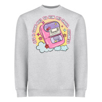 Heather Grey its a good day to run my small business Heavyweight Sweatshirt - MaliasSmallBusiness