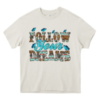 Cream follow your dreams Heavy Core Tee - HRA Design Shop