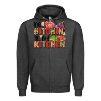 Charcoal Heather no bitchin'in my kitchen Zipper Hoodie - Artiststas