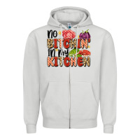 Dove Grey no bitchin'in my kitchen Zipper Hoodie - Artiststas