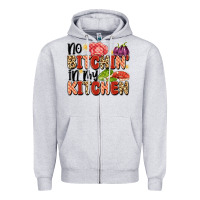 Heather Grey no bitchin'in my kitchen Zipper Hoodie - Artiststas