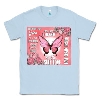 Dusty Blue self love Classic Tee - MaliasSmallBusiness
