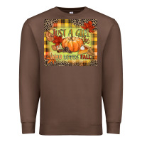 Chestnut Just a girl who loves Fall Premium Sweatshirt - NancyCooperArtShop