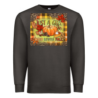 Smoke Just a girl who loves Fall Premium Sweatshirt - NancyCooperArtShop