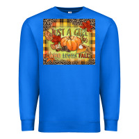 True Royal Just a girl who loves Fall Premium Sweatshirt - NancyCooperArtShop