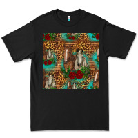 Black horses with roses seamless pattern Premium Tee - HRA Design Shop