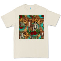 Bone horses with roses seamless pattern Premium Tee - HRA Design Shop