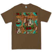 Cacao horses with roses seamless pattern Premium Tee - HRA Design Shop
