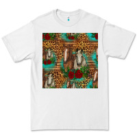 White horses with roses seamless pattern Premium Tee - HRA Design Shop