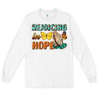 White rejoicing in hope Long Sleeve Tee - NancyCooperArtShop