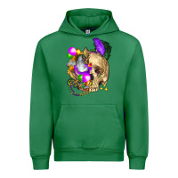 Emerald mardi gras skull Urban Hoodie - FaDigitalArtStudio
