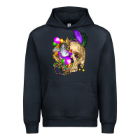 Navy mardi gras skull Urban Hoodie - FaDigitalArtStudio