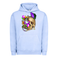 Pigment Grape Ice mardi gras skull Urban Hoodie - FaDigitalArtStudio