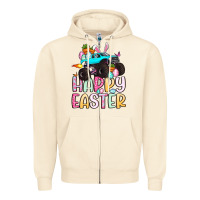 Sandshell monster truck happy easter Zipper Hoodie - Artiststas