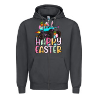 Smoke monster truck happy easter Zipper Hoodie - Artiststas