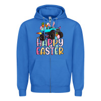 True Royal monster truck happy easter Zipper Hoodie - Artiststas