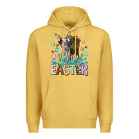 Antique Gold Happy Easter Heifers Easter Day Premium Hoodie - HowdyJamesFarm