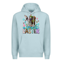 Blue Mist Happy Easter Heifers Easter Day Premium Hoodie - HowdyJamesFarm