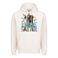 Pale Pink Happy Easter Heifers Easter Day Premium Hoodie - HowdyJamesFarm