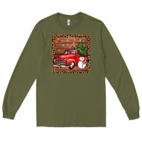Army Green christmas truck coaster Long Sleeve Tee - JahusDesignShop