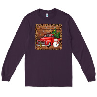 Plum christmas truck coaster Long Sleeve Tee - JahusDesignShop