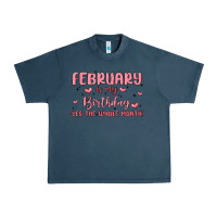 Midnight Navy february is my birthday yes the whole month malia Urban Heavy Tee - MaliasSmallBusiness