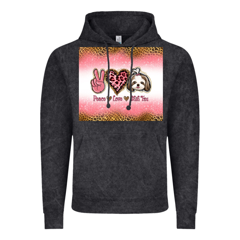 Peace Love Shih Tzu Vintage Hoodie by Jasminsmagicworld | Teevron